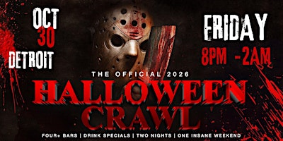 Detroit's Haunted Hop 2026: Halloween Bar Crawl (Friday, Oct 30)
