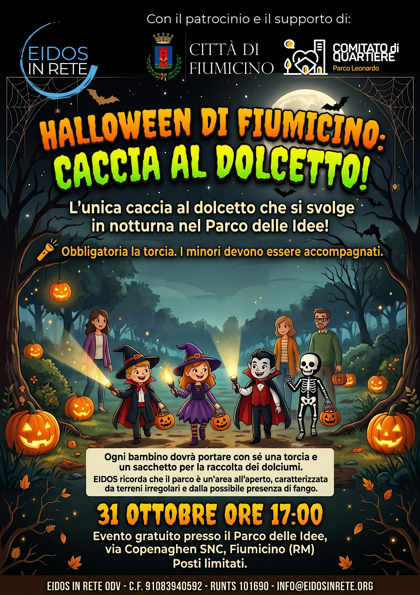 Halloween di Fiumicino: Caccia al dolcetto! con Retake mattutino del parco