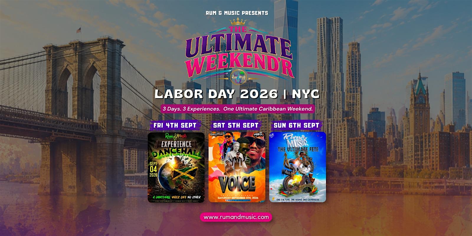 The Ultimate Weekend'R NYC 2026 - Labor Day Weekend