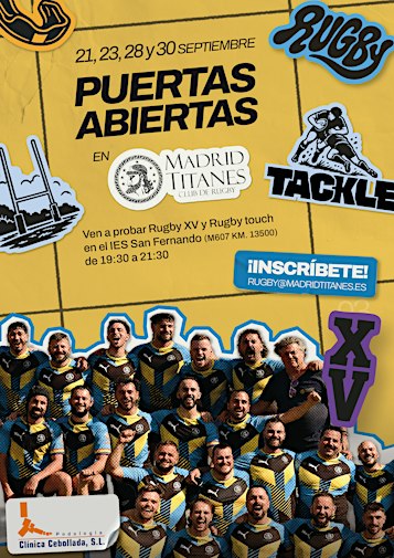 Puertas abiertas Madrid Titanes CR - Septiembre 2026