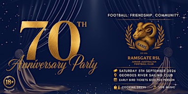 Ramsgate RSL Rams 70th Anniversary Party