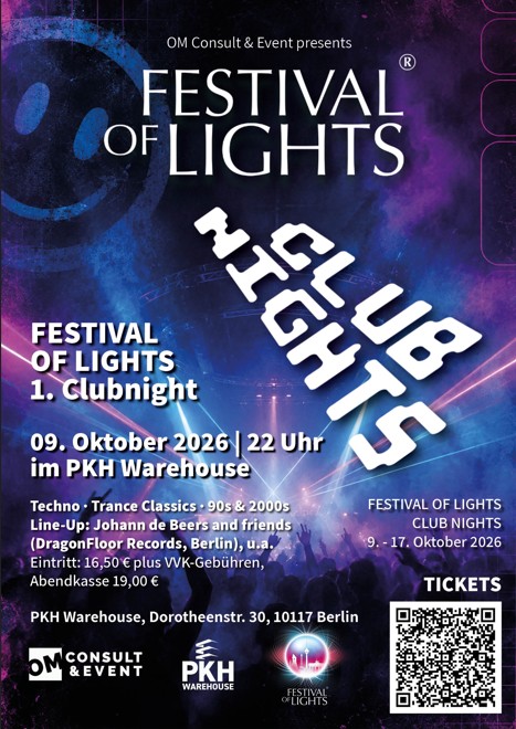 TECHNO/TRANCE Classics - 1st Festival of Lights Clubnight