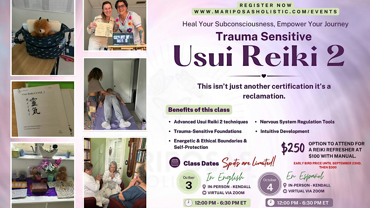 Trauma Sensitive Usui Reiki 2 Certification Class