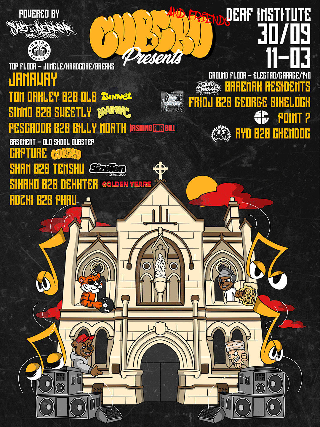 CubCru and Friends present: Deaf Institute Takeover (Special Guest: Janaway)