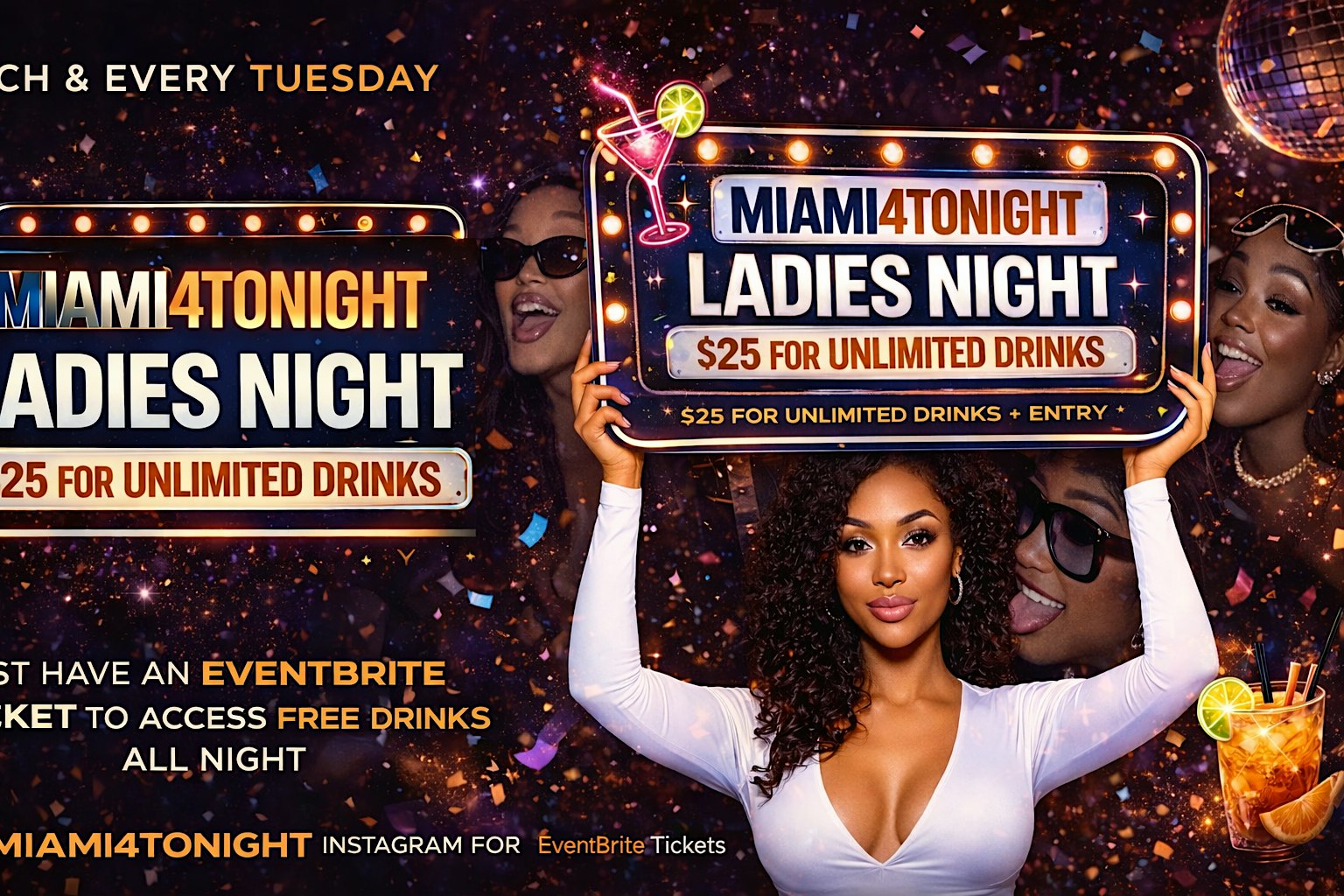 LADIES NIGHT (unlimited drinks)