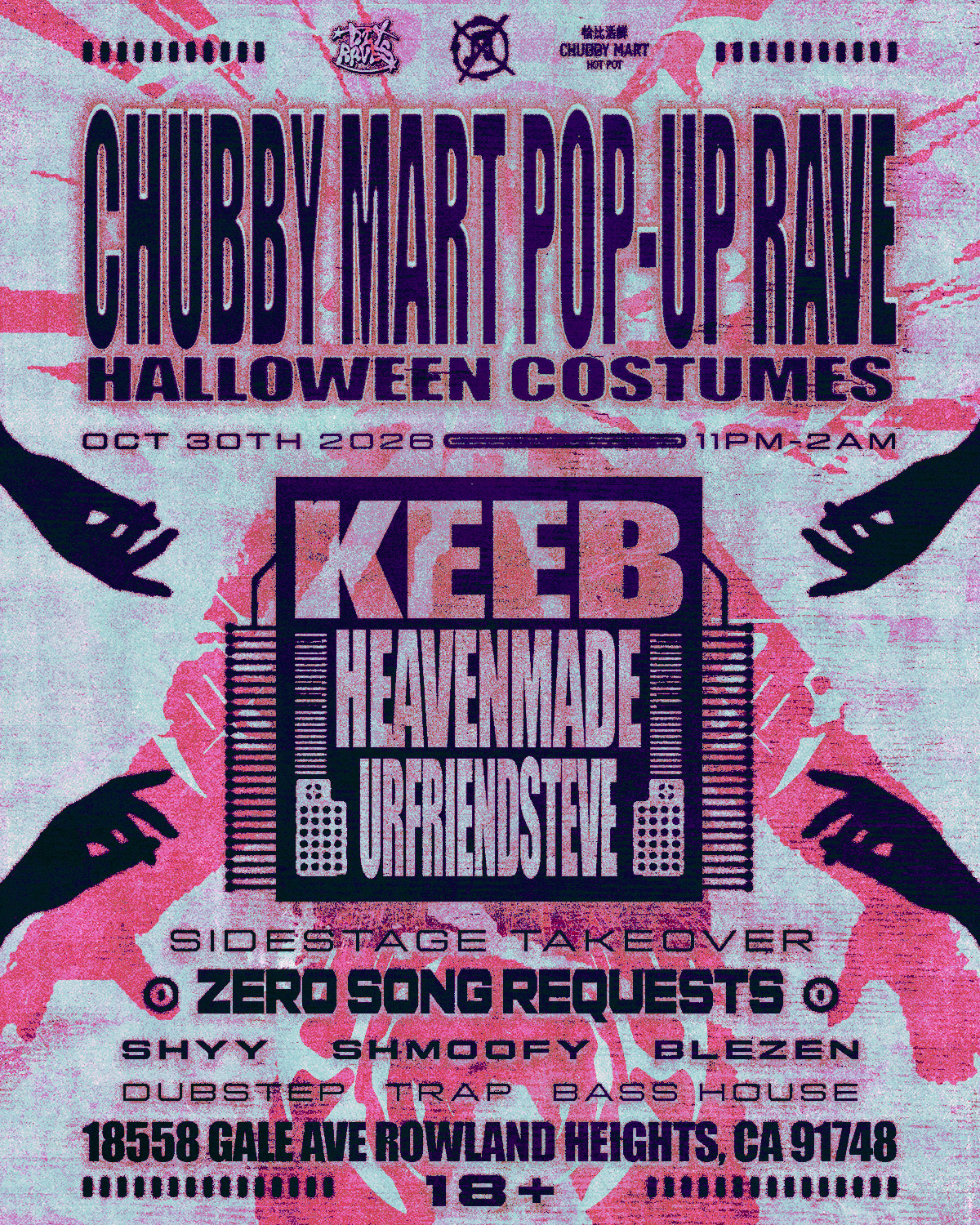 CHUBBY MART POP-UP HALLOWEEN RAVE