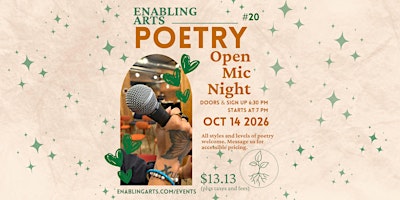 Enabling Arts' Poetry Open Mic