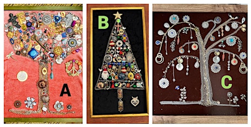 WAITLISTED Framed Jewelry Tree Collage - Garden City