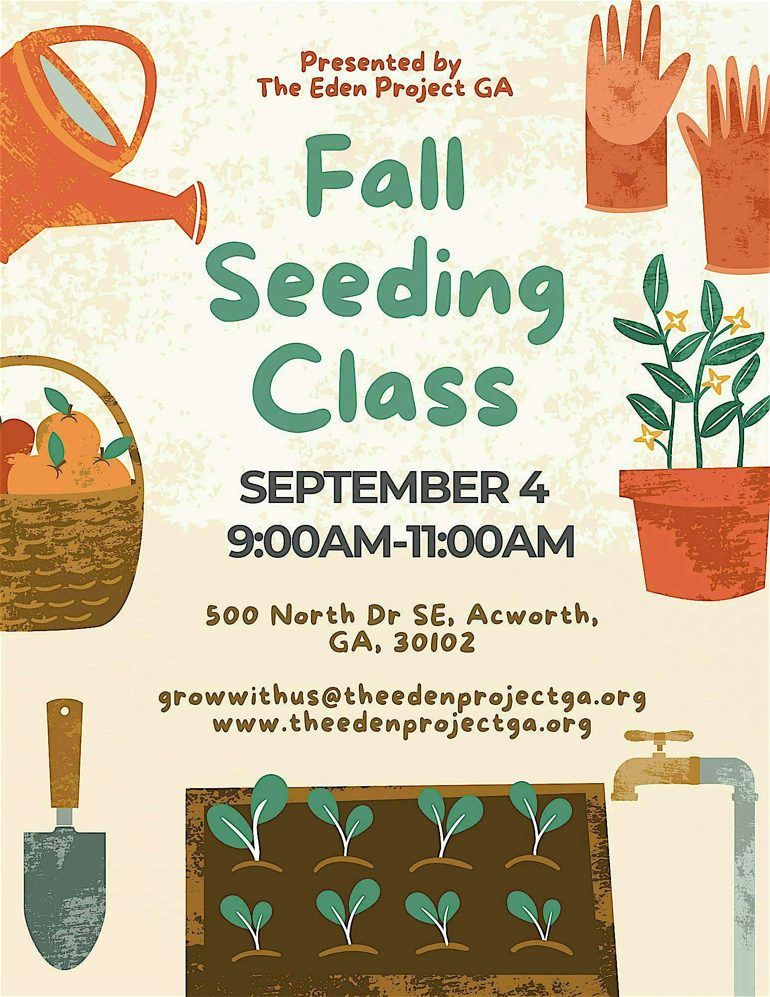 Fall Crop Seeding Class and Workshop