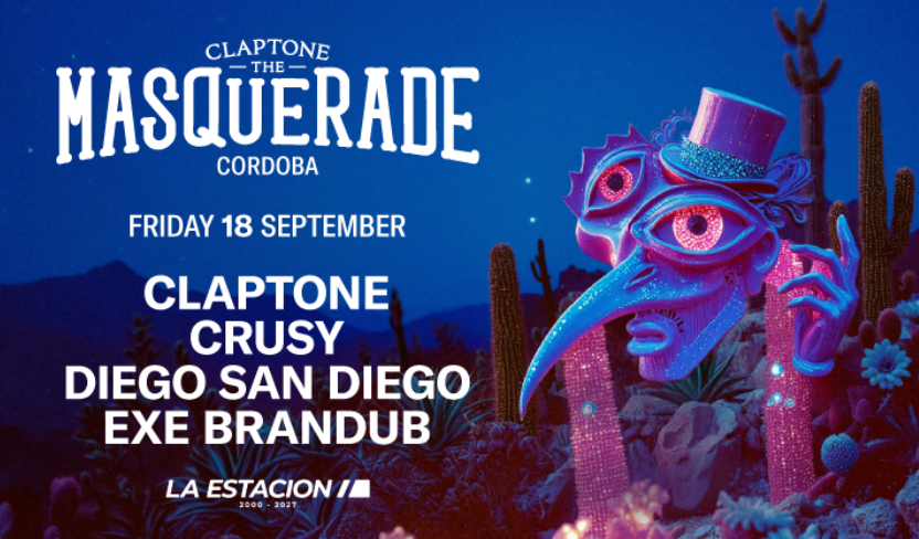 Claptone pres. The Masquerade x La Estación, Lago San Roque Córdoba