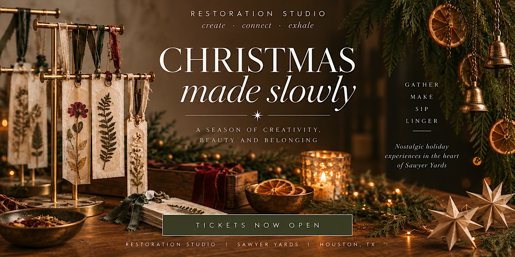Christmas Made Slowly: A Holiday Art & Craft Experience in Houston