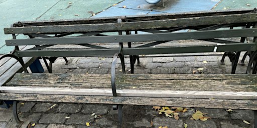 Rain Date: Painting Benches at Stuyvesant Park