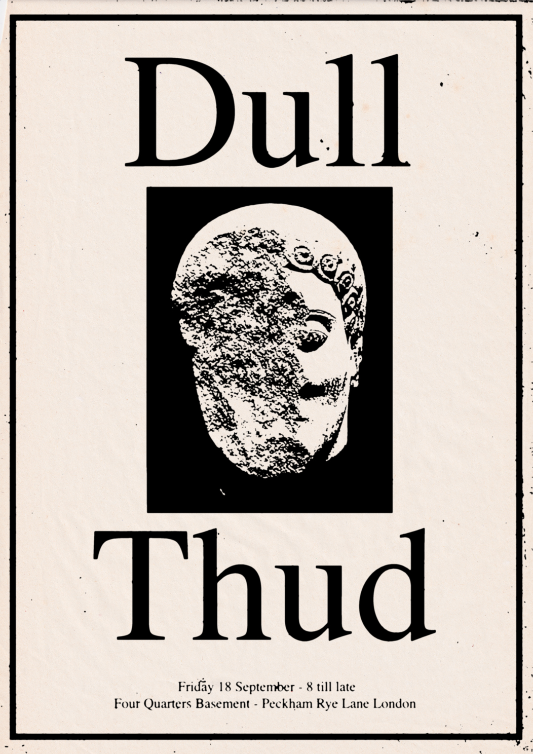 dull thud