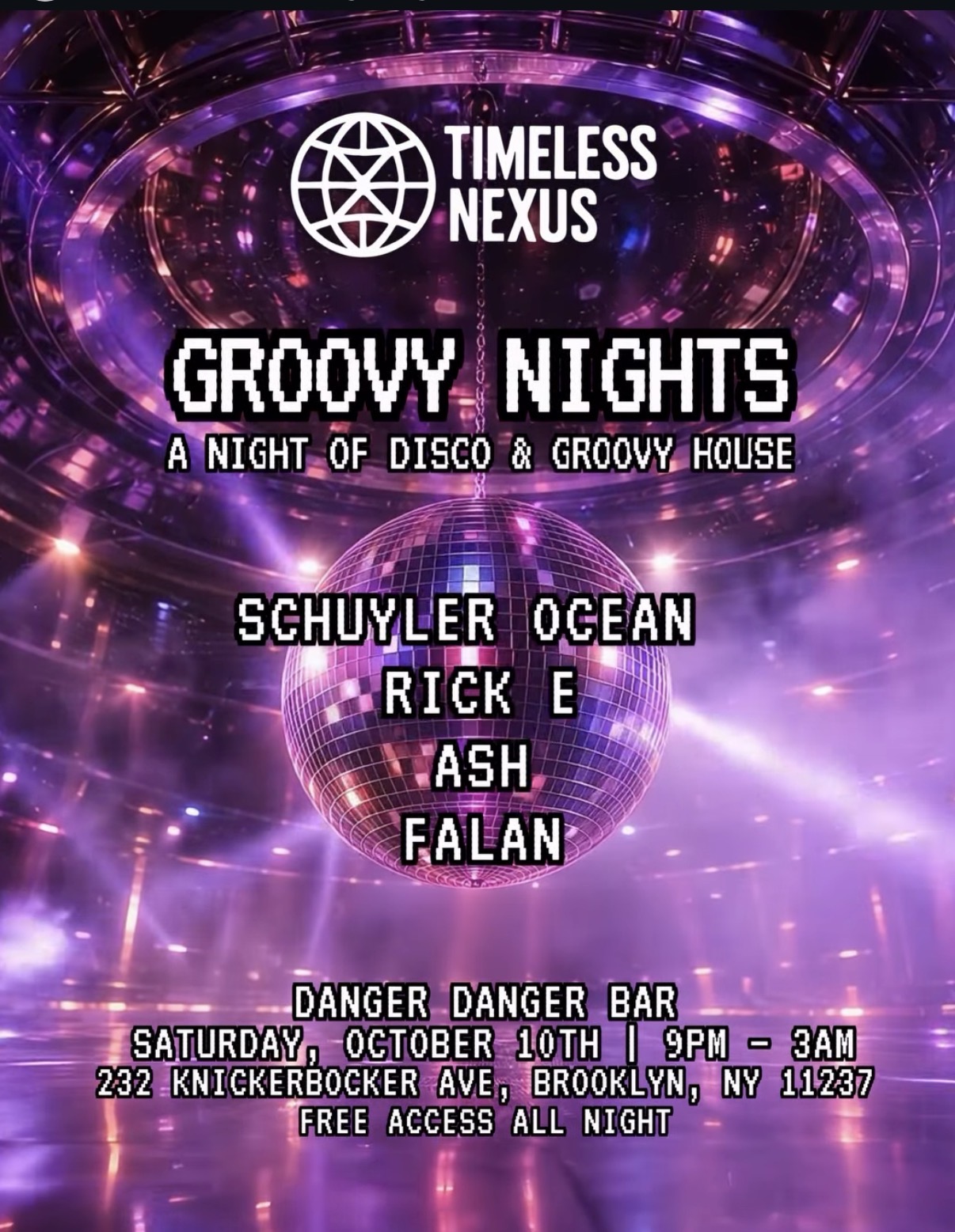 Groovy Nights: A Night Of Disco and Groovy House