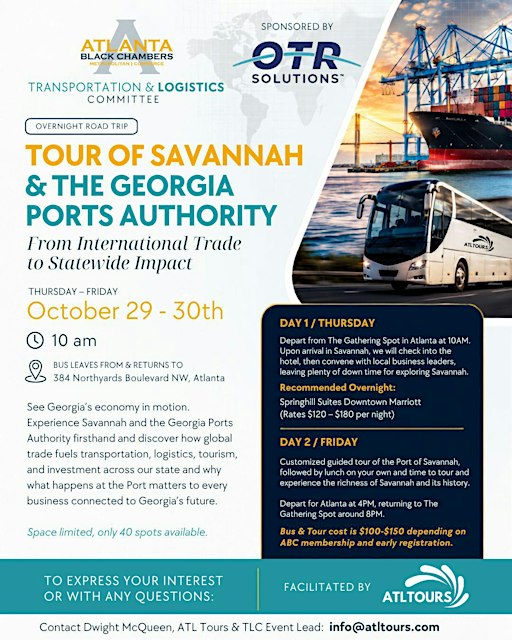 Tour of Savannah & The Georgia Ports Authority