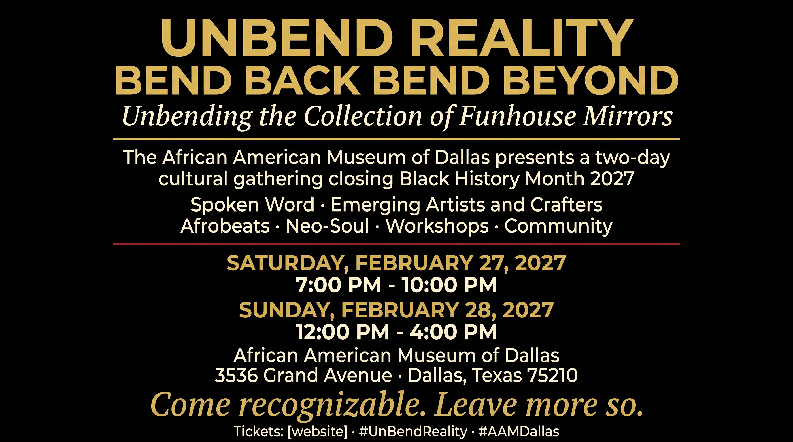 UnBend Reality Bend Back Bend Beyond - Unbending the Collection of Funhouse