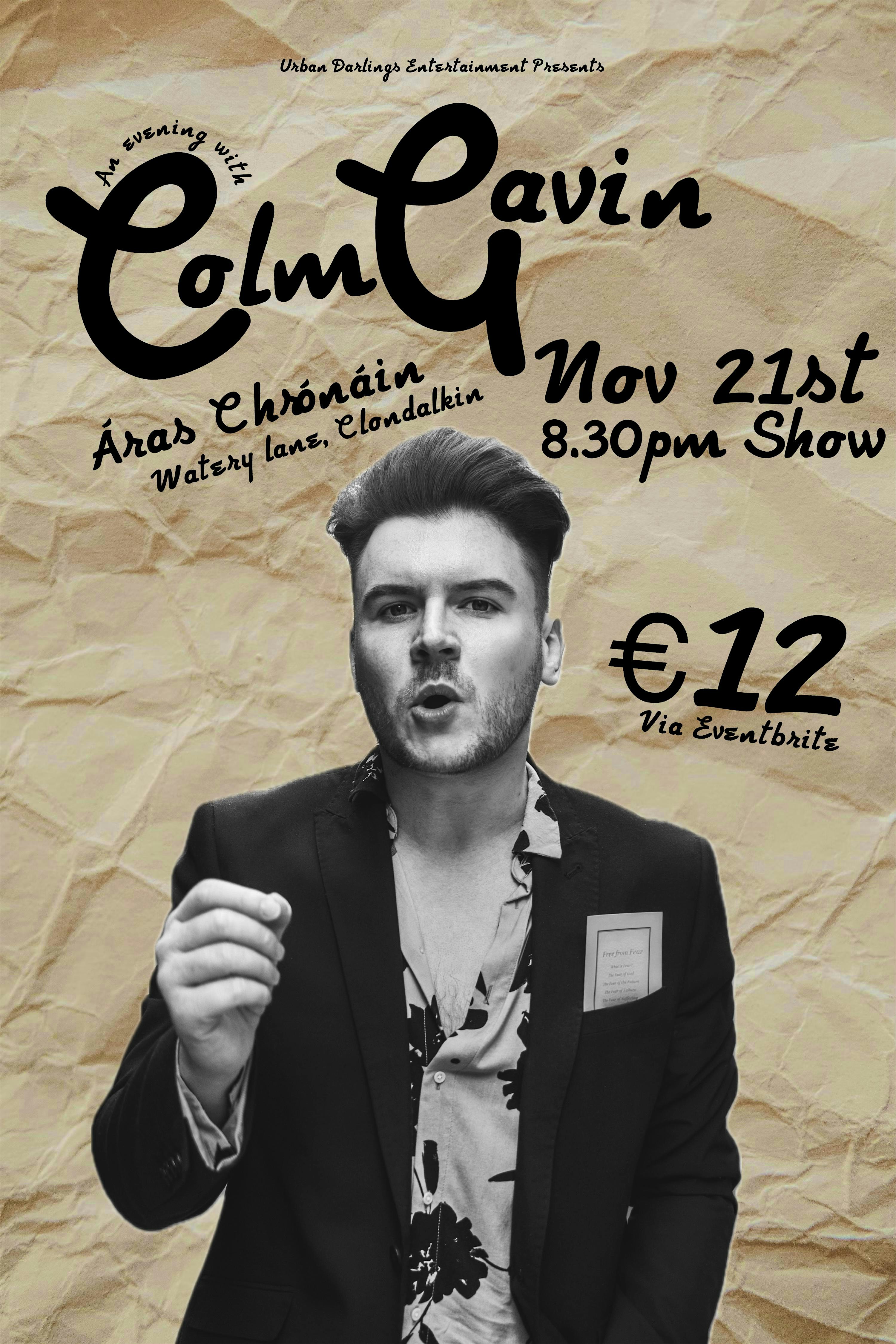 Colm Gavin Live in Áras Chrónáin November 21st