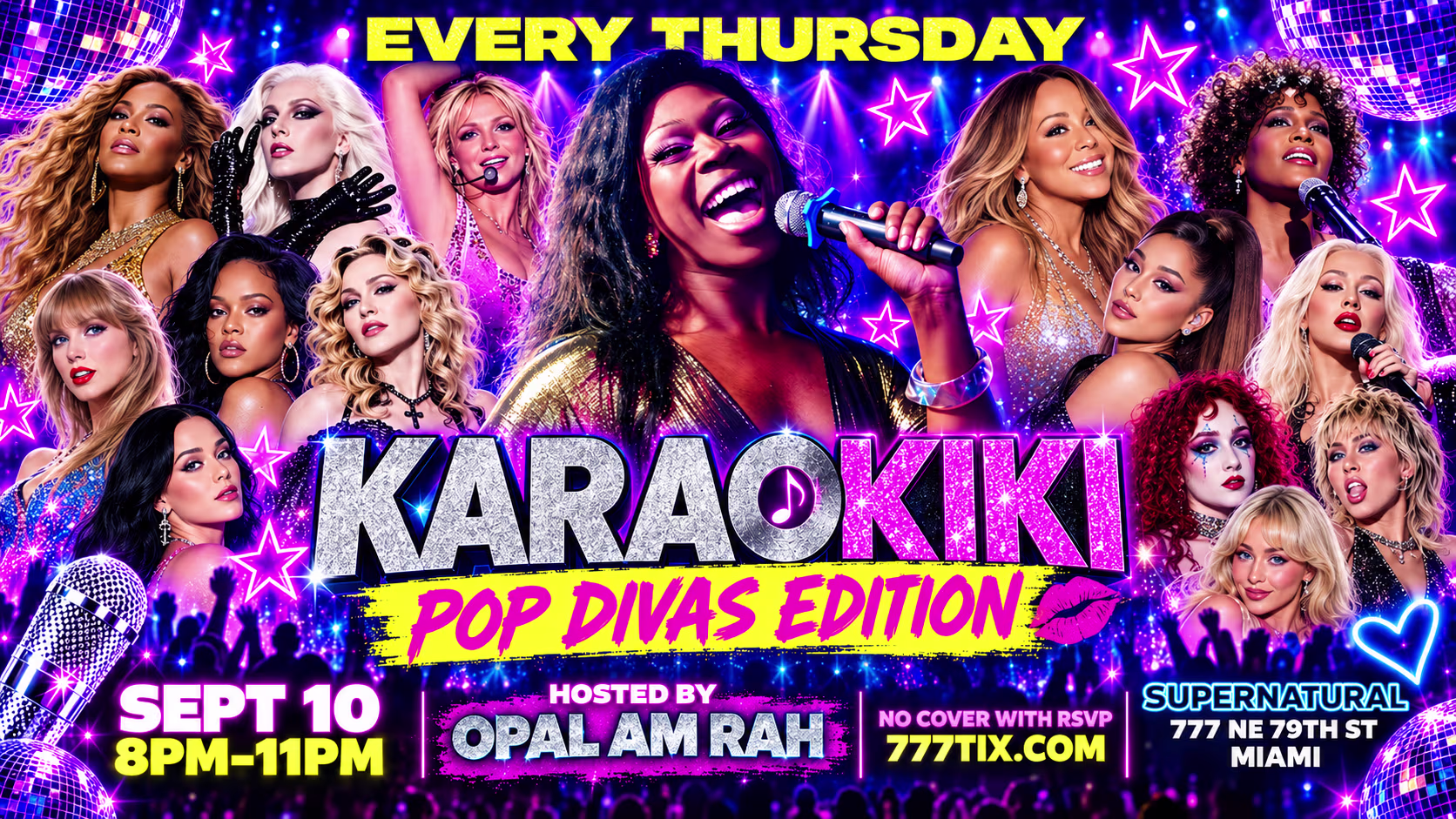 Karaokiki Happy Hour: Pop Divas Edition