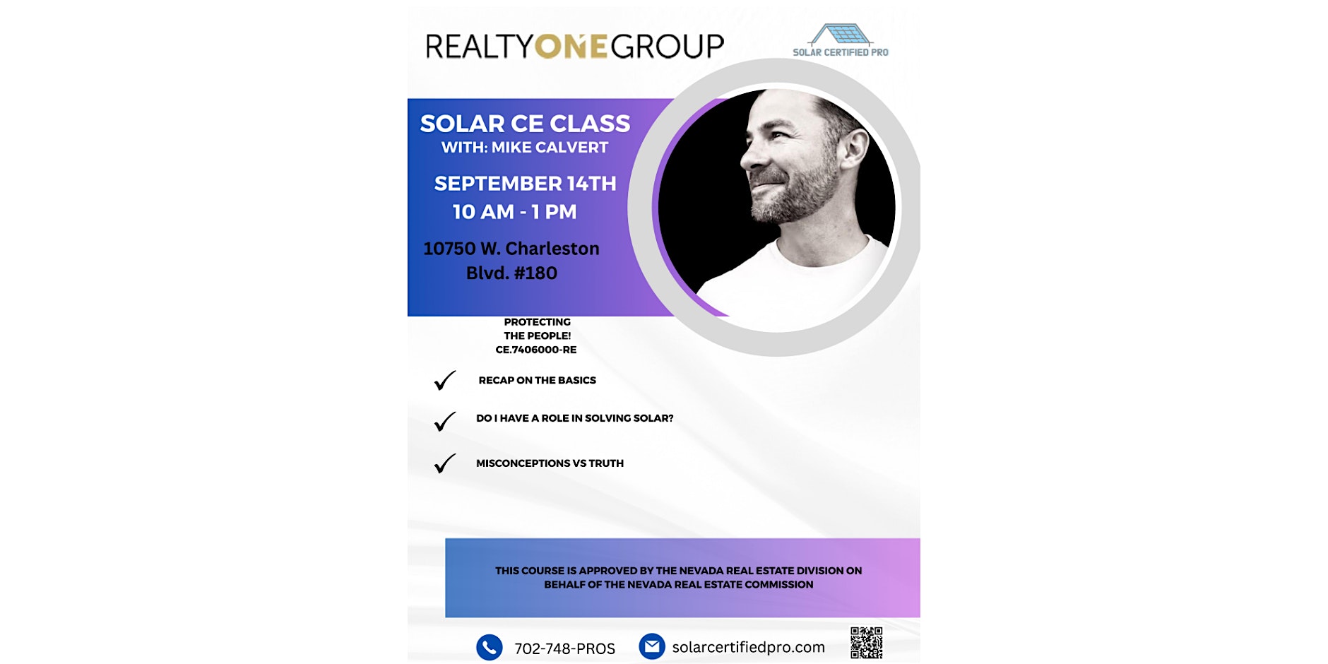 Solar CE w/ Mike Calvert: Protecting the people CE.7406000-RE