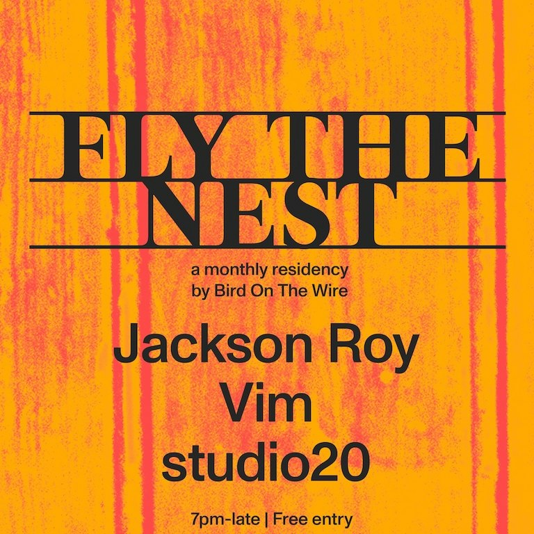 Fly The Nest: Jackson Roy, Vim, studio20