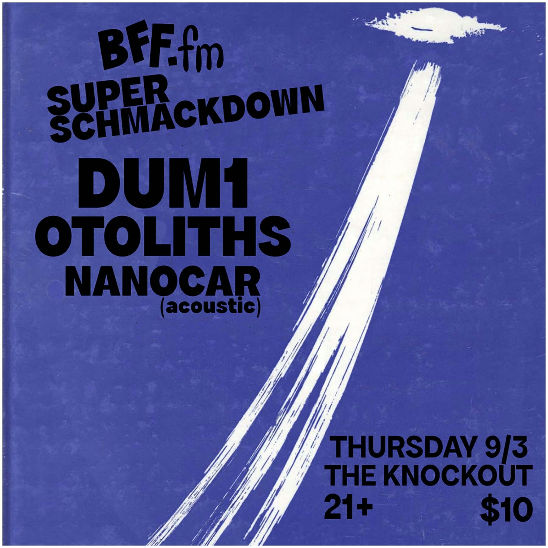 BFFFFM SHOWCASE : DUM1 + OTOLITHS + NANOCAR 