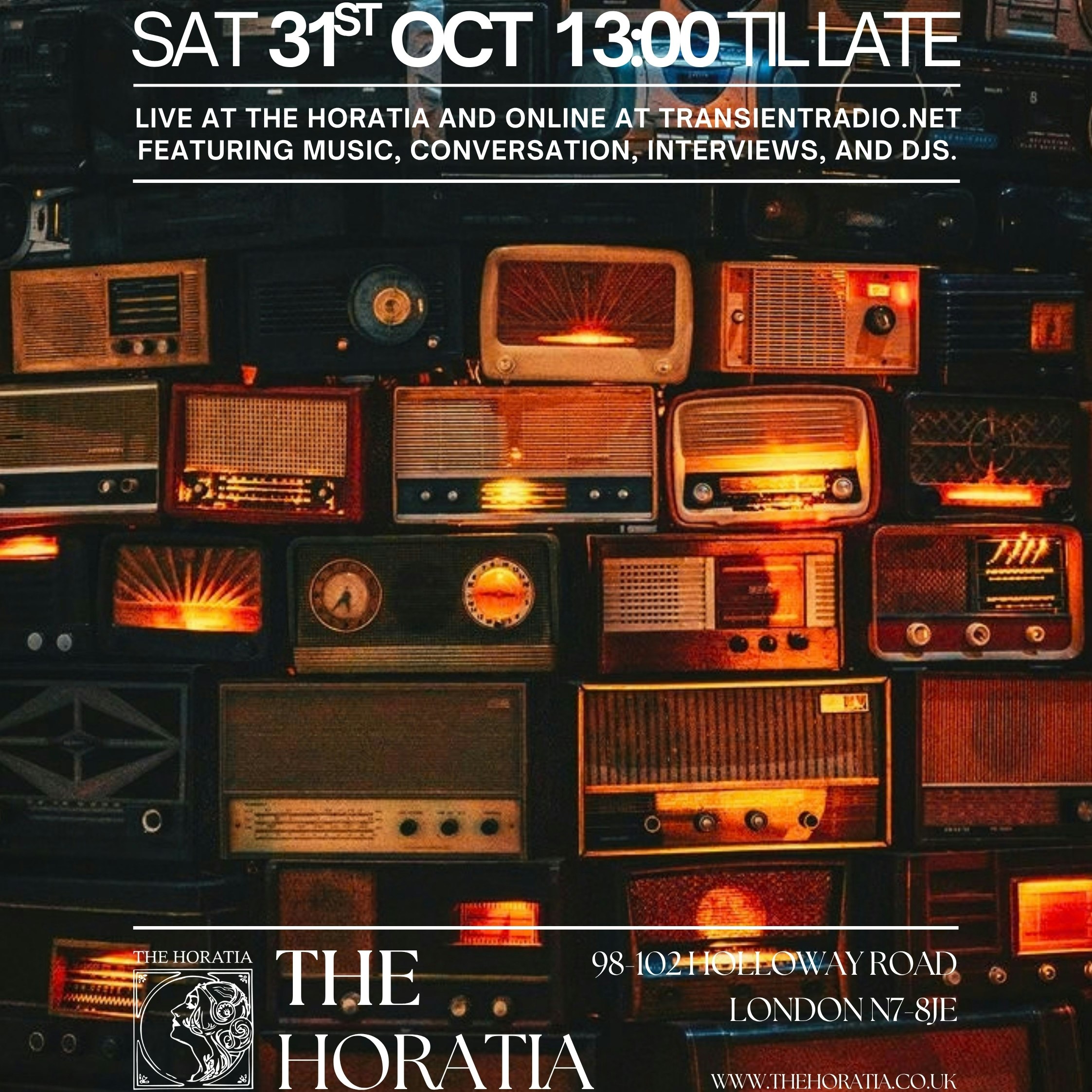 Transient Radio Live Stream and venue takeover 