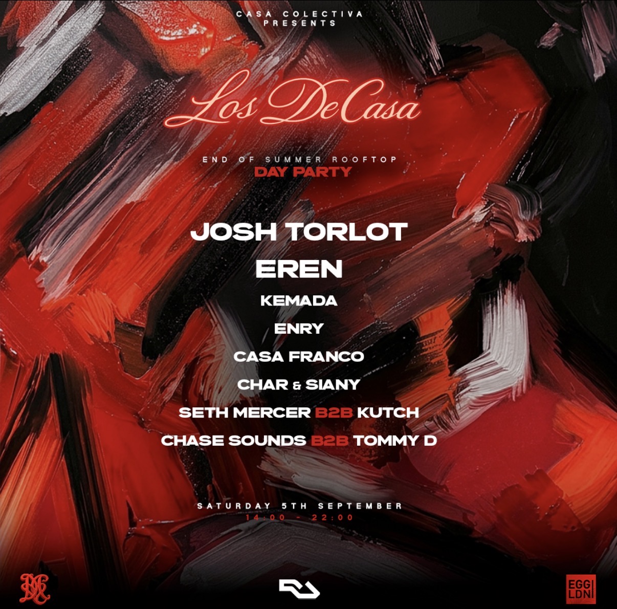 Los De Casa end of summer rooftop day party