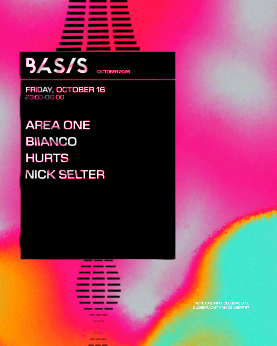 BASIS/ AREA ØNE/ BIIANCO/ Hurts/ Nick Selter
