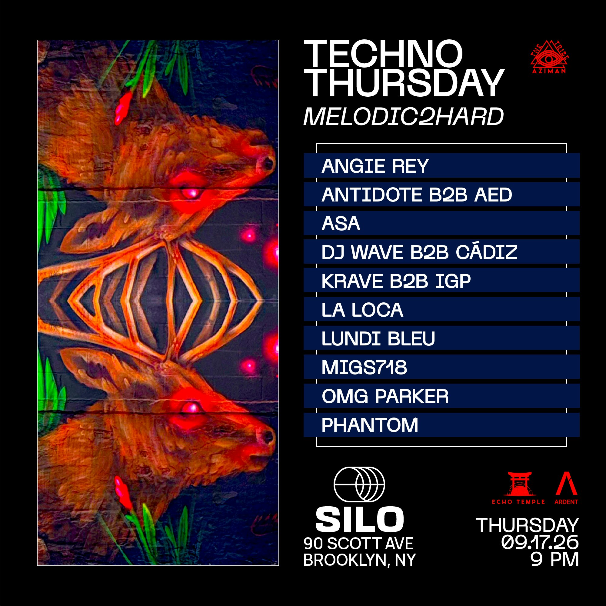 Techno Thursday [Melodic2Hard] (Main Room Event, Free w/ RSVP)