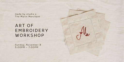 Art of embroidery workshop