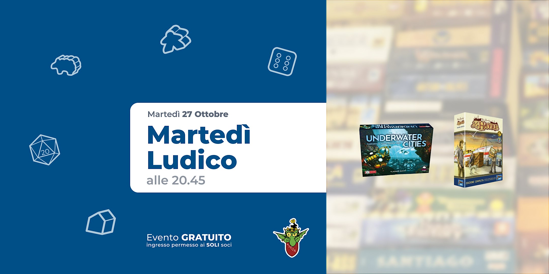 Martedì Ludico 27 Ottobre ore 20.45