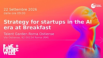 Strategy for startups in the AI era at Breakfast