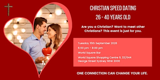 Christian Speed Dating 26-40 Years Old FREE WELCOME DRINK