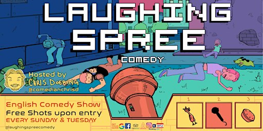Laughing Spree: English Comedy on a BOAT (FREE SHOTS) 06.12.