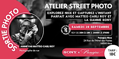 SORTIE STREET PHOTO // MATTEO CARLI ROY // SAMEDI 19 SEPTEMBRE