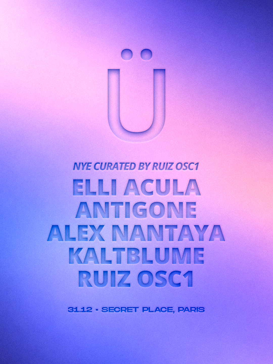 GRÜV NYE • Elli Acula, RUIZ OSC1, Antigone, KALTBLUME, Alex Nantaya