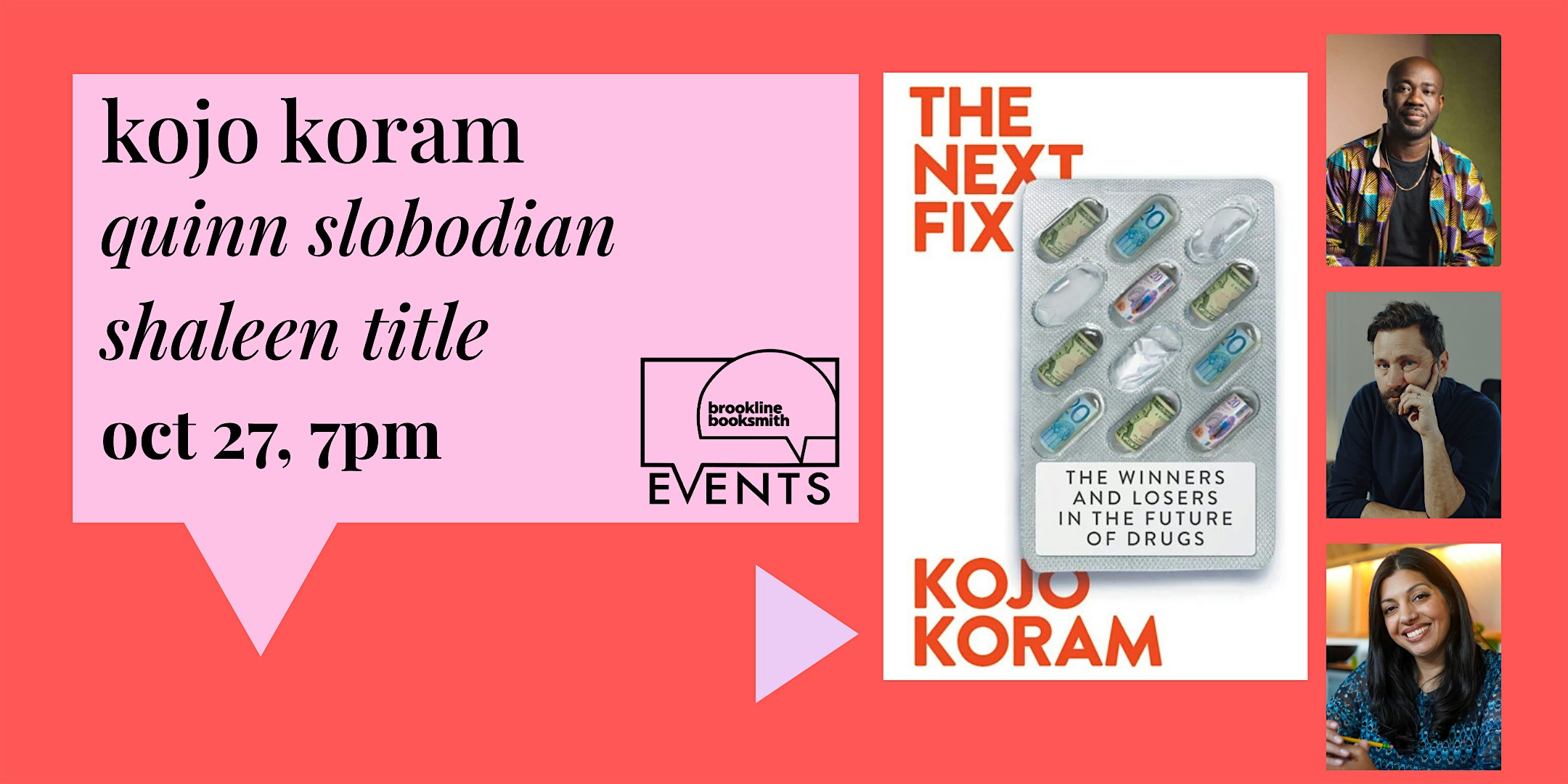 Kojo Koram with Quinn Slobodian and Shaleen Title