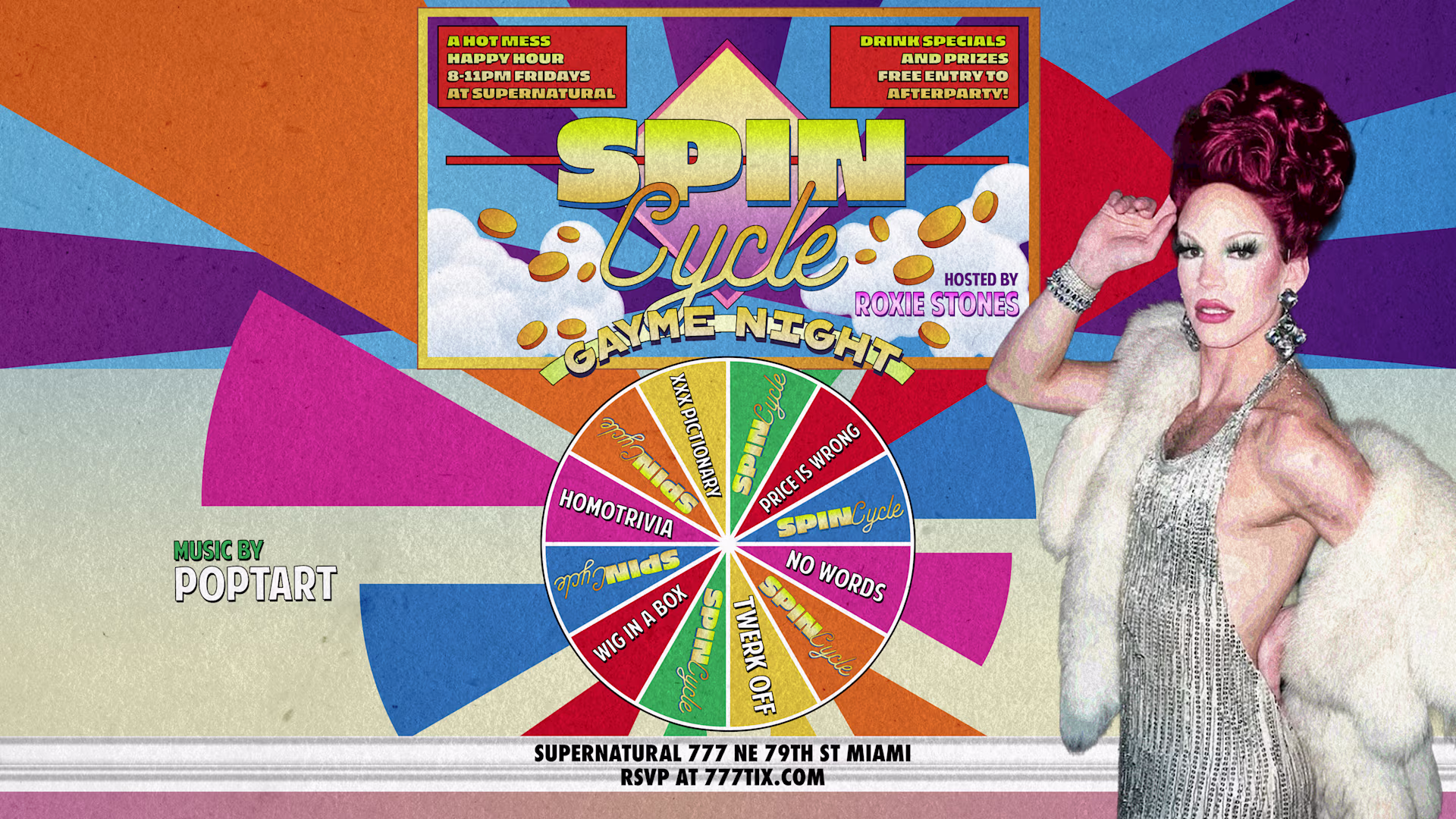 Spin Cycle: Gayme Night Happy Hour