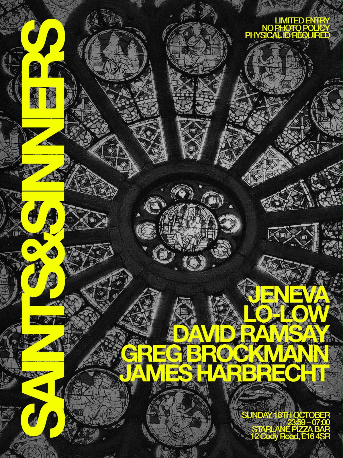 Saints & Sinners 1st Birthday with Greg Brockmann, Jeneva & VERY SPECIAL GUEST TBA