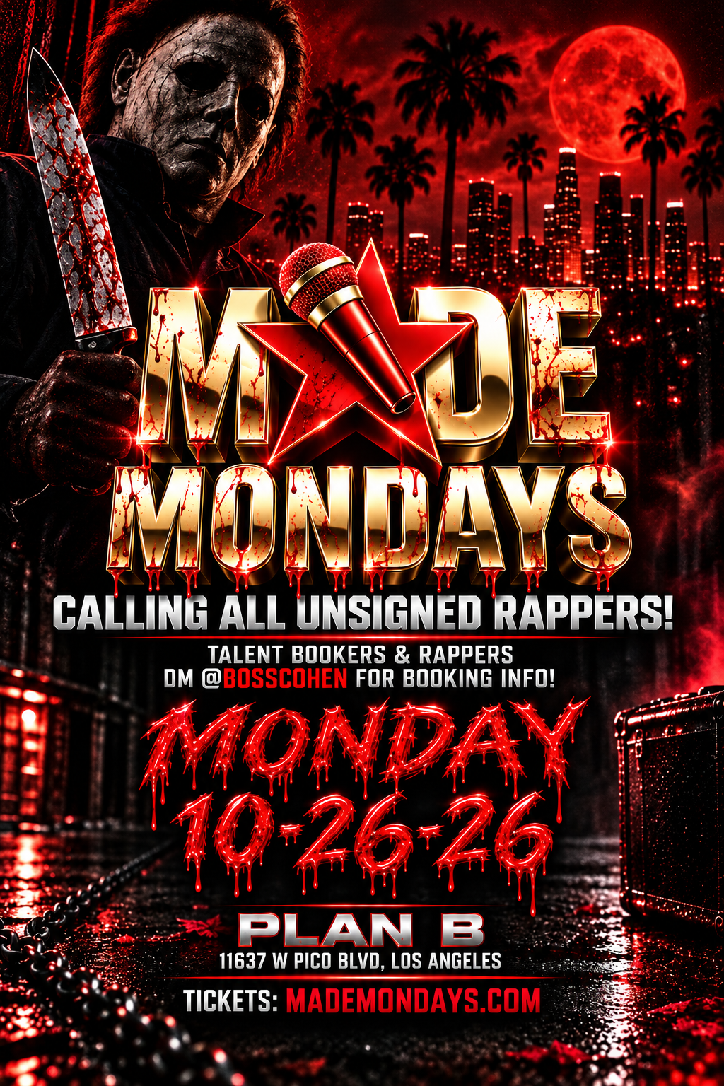 LEGENDARY MADE MONDAYS HALLOWEEN HIP HOP SHOWCASE BACK IN LA!