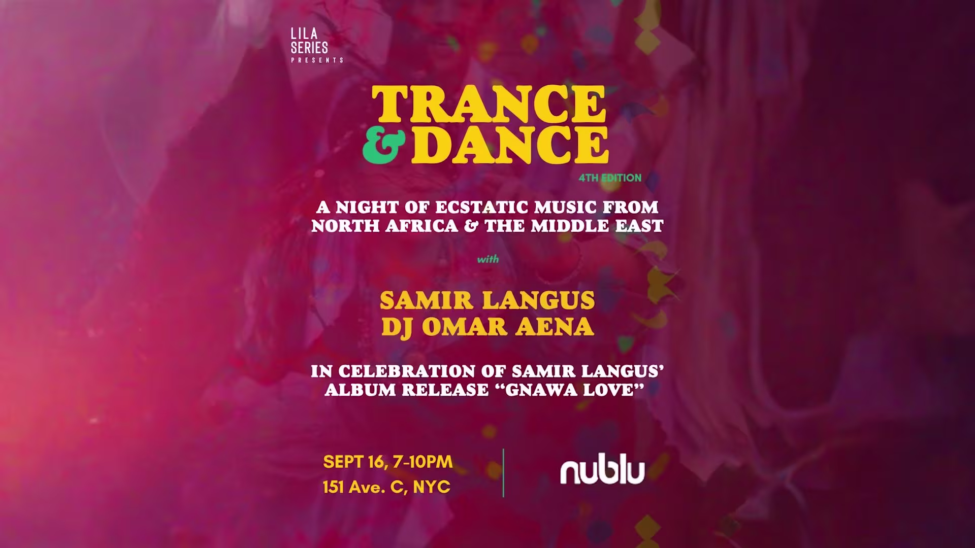 Trance & Dance W/ Samir Langus, Dj Omar Aena