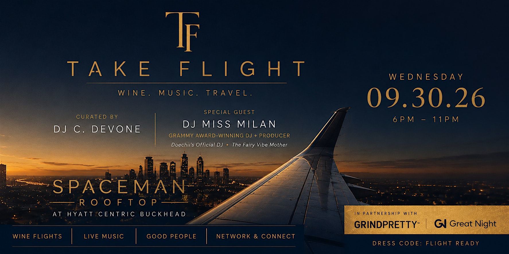 Take Flight - Wine, Rooftop, Afterwork Social  & Networking (Buckhead)