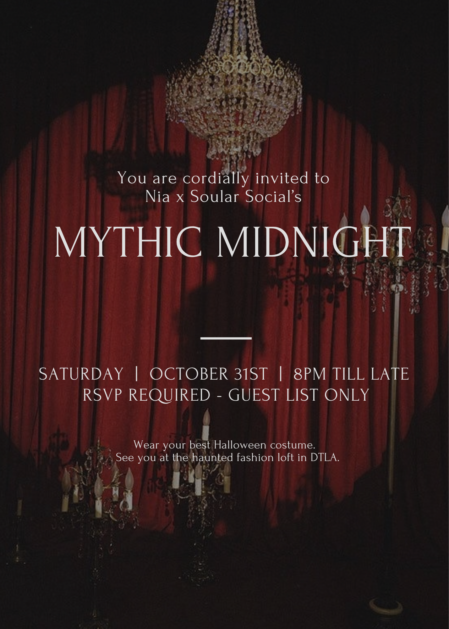 Nia's Mythic Midnight: A Halloween Soiree