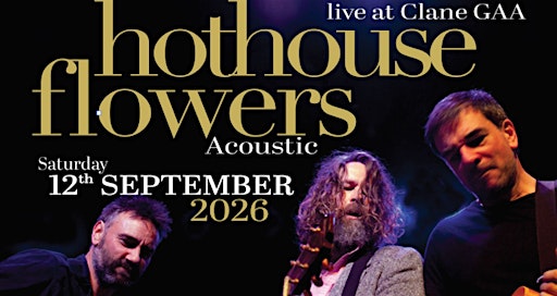 Hothouse Flowers Acoustic brought to you by Playing Fields Gigs