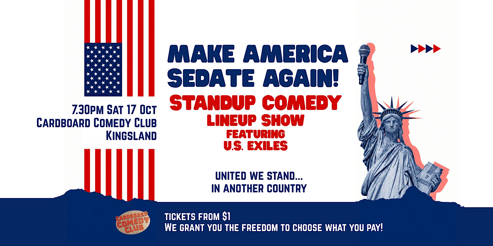 All American Standup Comedy Show - Make America Sedate Again!