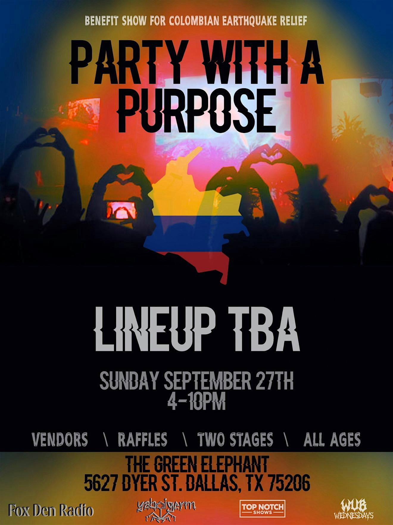Party With A Purpose: Charity For Colombian Earthquake Relief