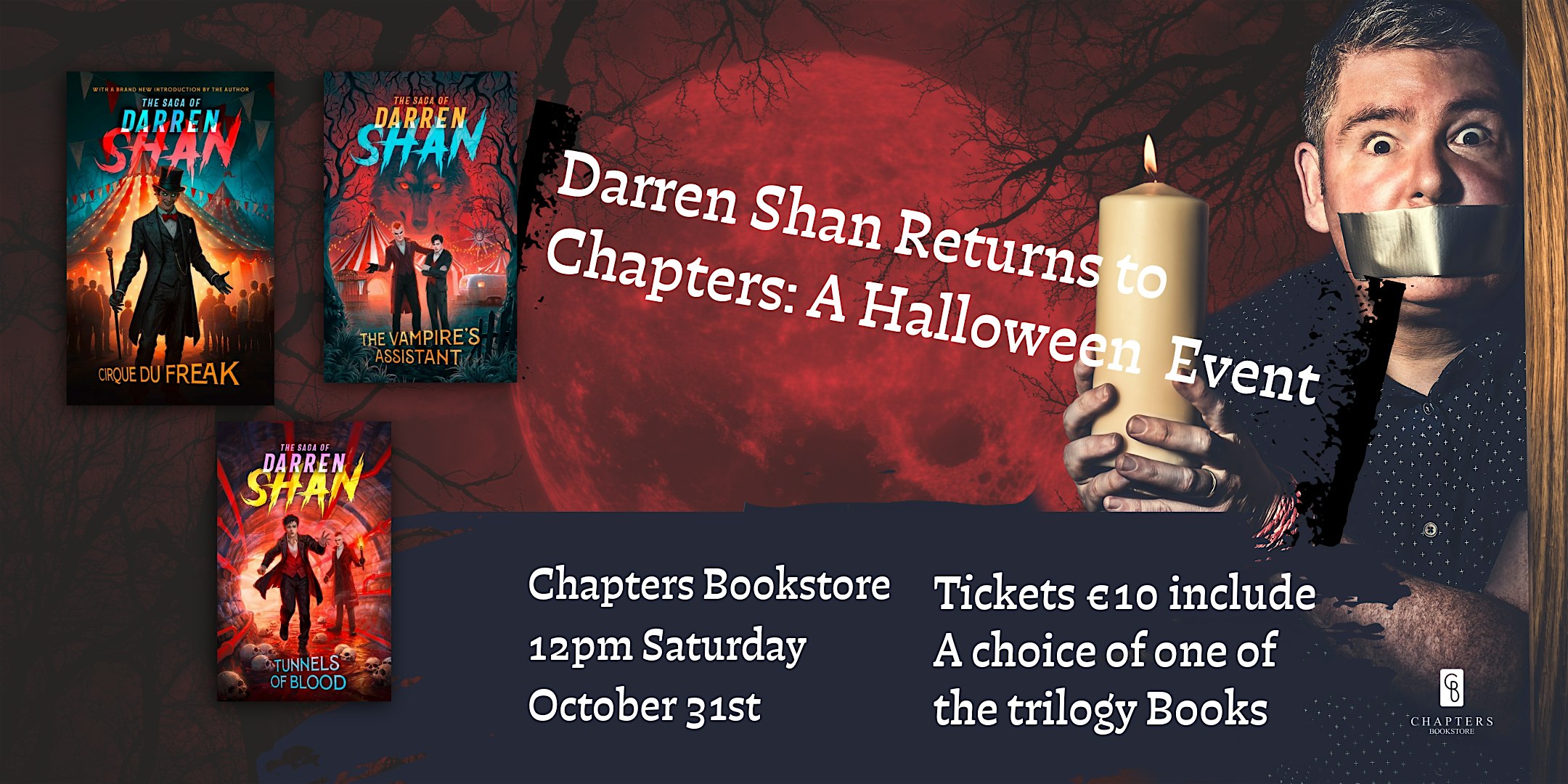 Darren Shan Returns to Chapters: An All Hallows’ Eve Event