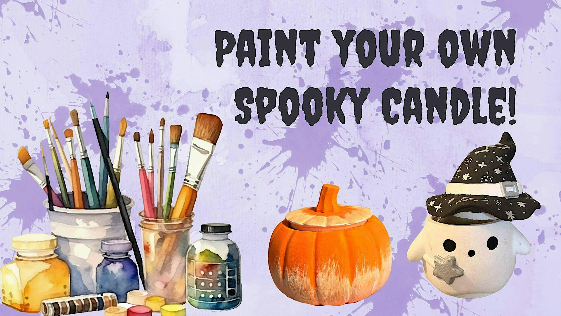 Paint your own spooky candle!