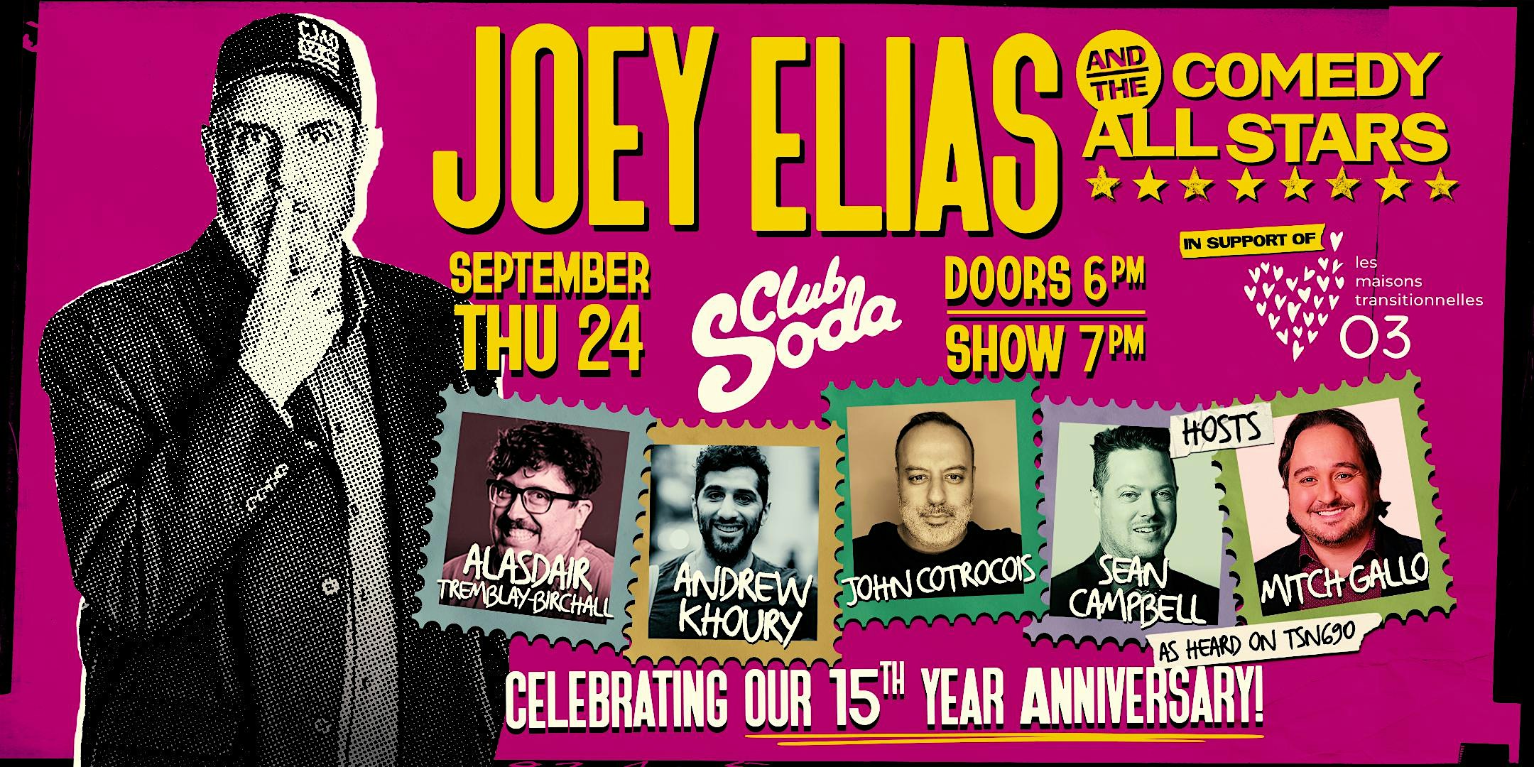 JOEY ELIAS AND THE COMEDY ALL-STARS 2026