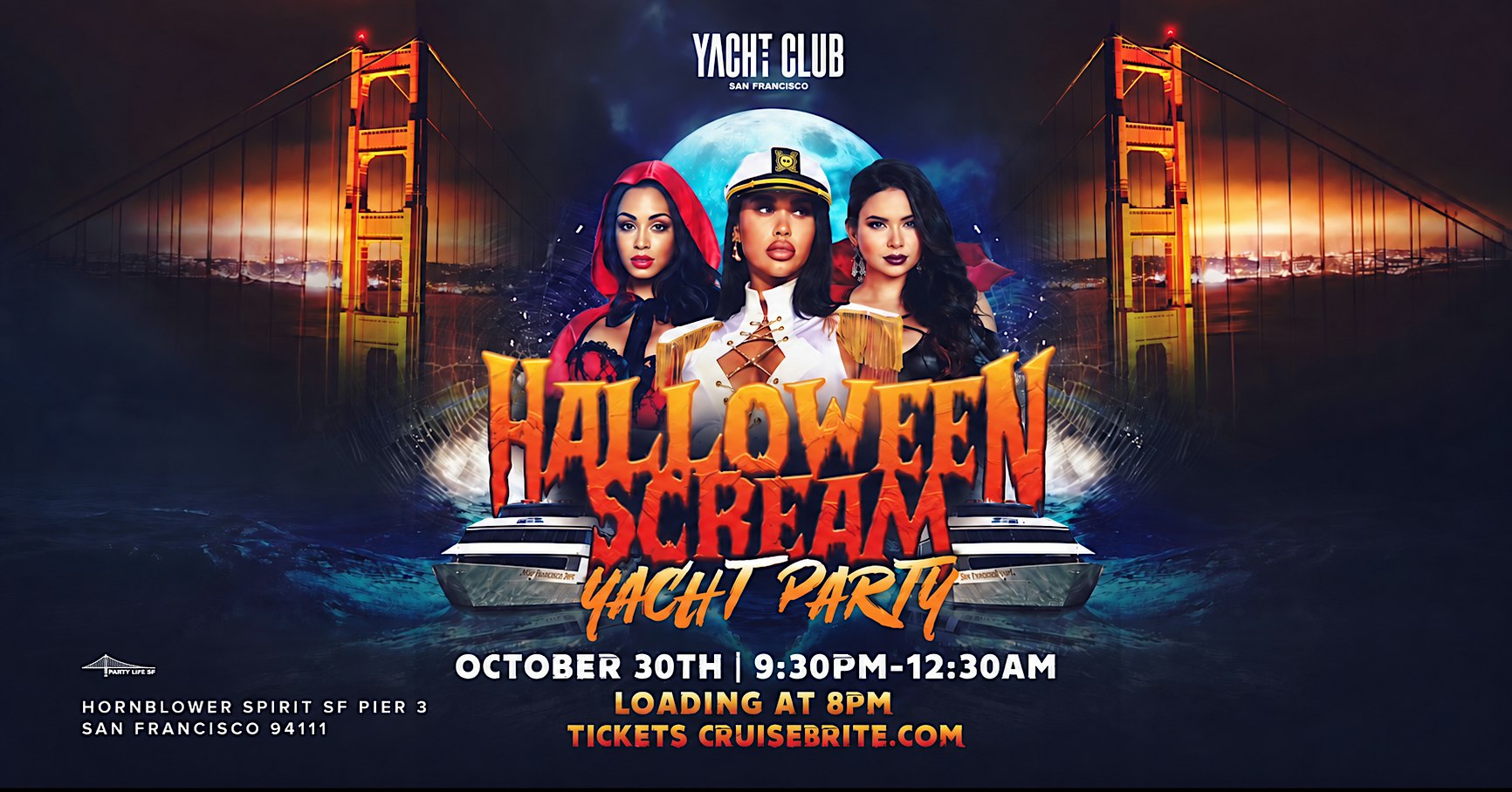 Halloween Scream Yacht Costume Party Cruise | Hornblower SF Spirit